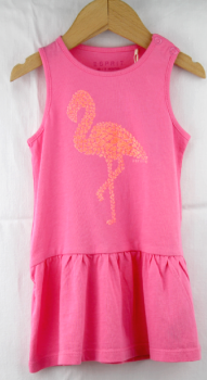 Esprit Jersey-Kleid mit Flamingo-Print, 100% Baumwolle